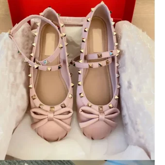 Mary Jane ballerina's van stersatijn met blauwgroen patroon